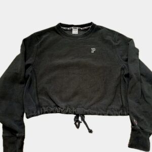 Cropped Pullover Sweatshirt Victoria's Secret Pink Size:MEDIUM